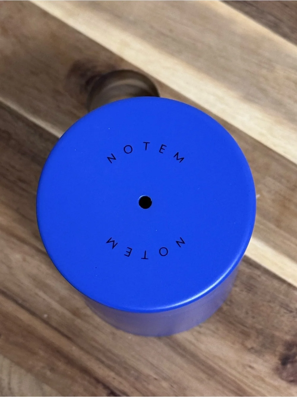 NWT NOTEM Studio Lola Blue Steel Pencil Cup Desk Organizer Anthropologie